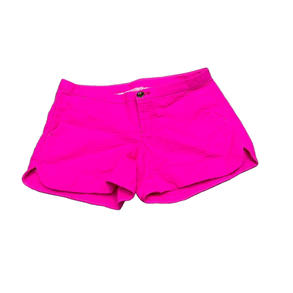 Lilly Pulitzer Women's Pink Slash Pocket Textured Adie Chino Shorts Size 00 - Picture 1 of 9